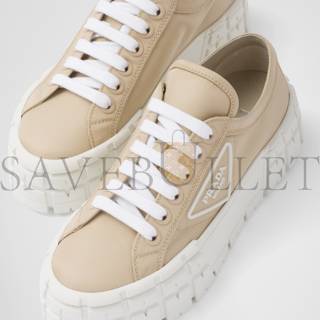 PRADA DOUBLE WHEEL RE-NYLON GABARDINE SNEAKERS 1E260M